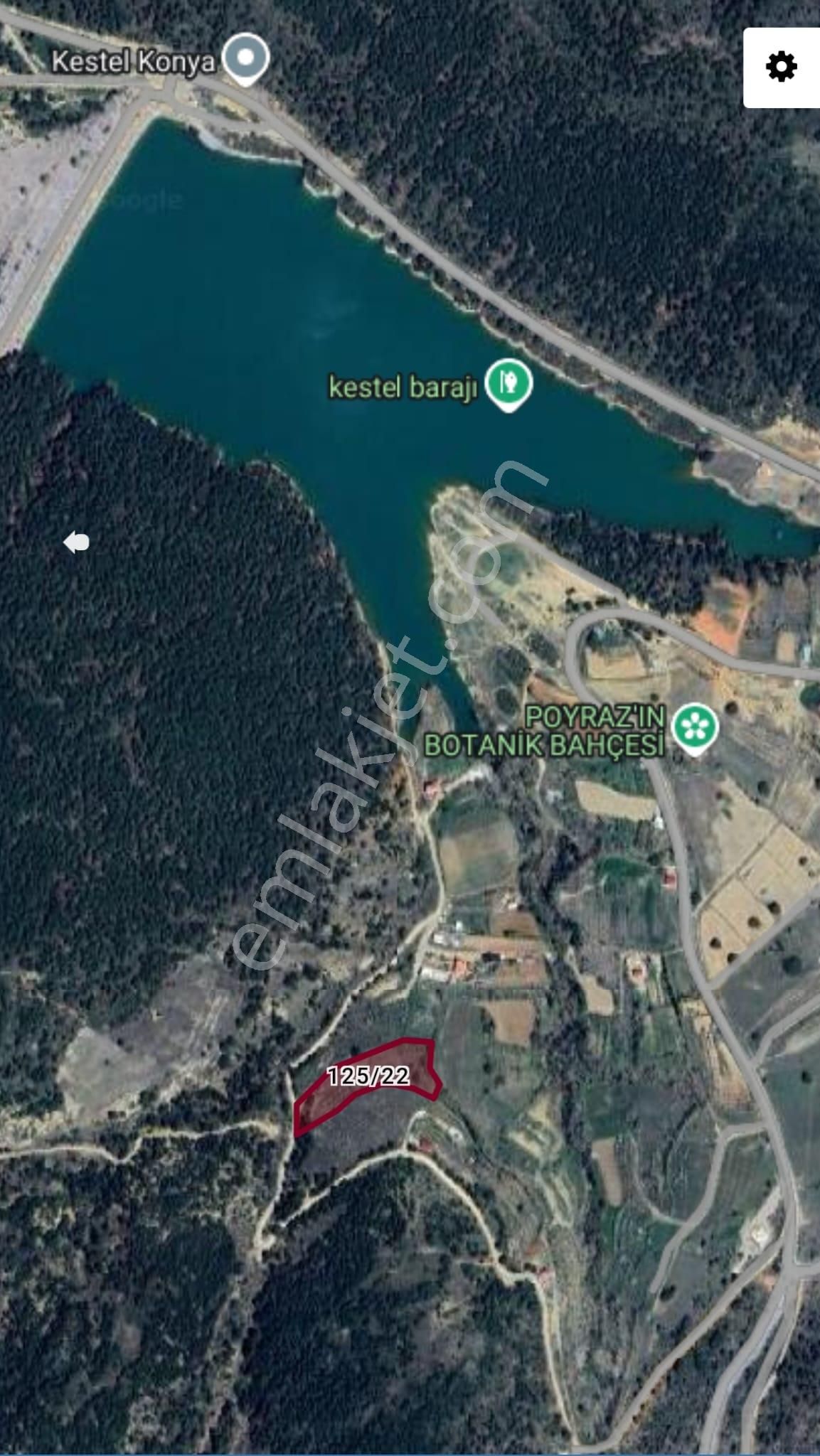Kestel Barajı Manzaralı 4795m2 Müstakil Tapulu Sulu İçinde 100den Fazla Yetişmiş Ağacı Var Satılık