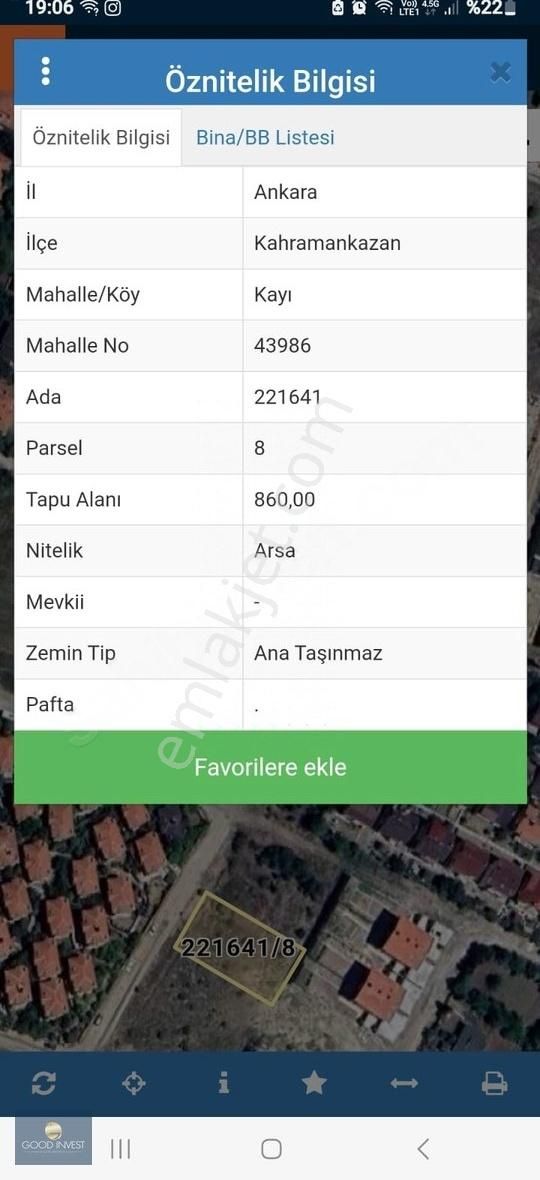 Kahramankazan Yıldırım Beyazıt Tek Tapu 860 M2 Konut Arsası - Görsel 10