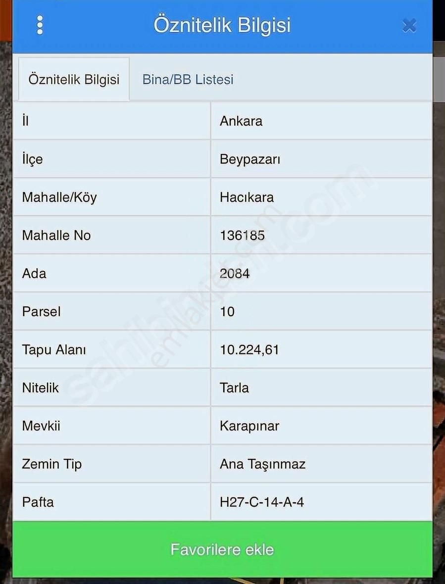 Beypazarı Kırbaşı Yoluna Sıfır Soğuk Hava Depolu Satılık Arazi