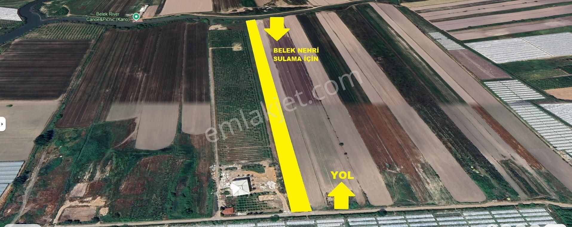 Harika Konumda Sulama Kanalı Dibinde Satılık Arazi