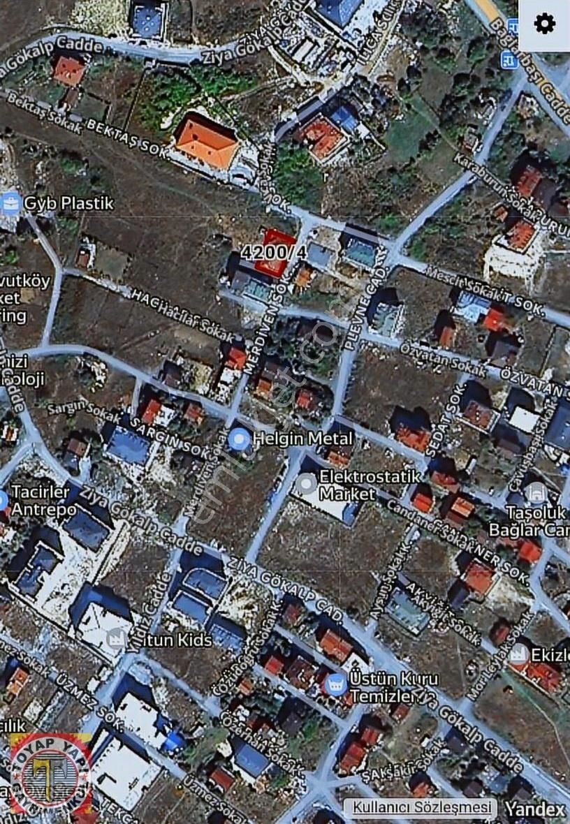 Toyap Yapıdan Acil Satılık 400m2 Müstakīl Tek Tapu Kupon Arsa