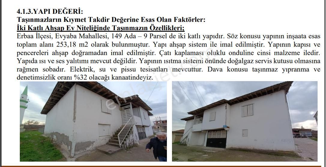 Tokat Erbaa Müstakil Ev Tapu Sahibi Perta Emlak Ümit Tahmaz - Görsel 13
