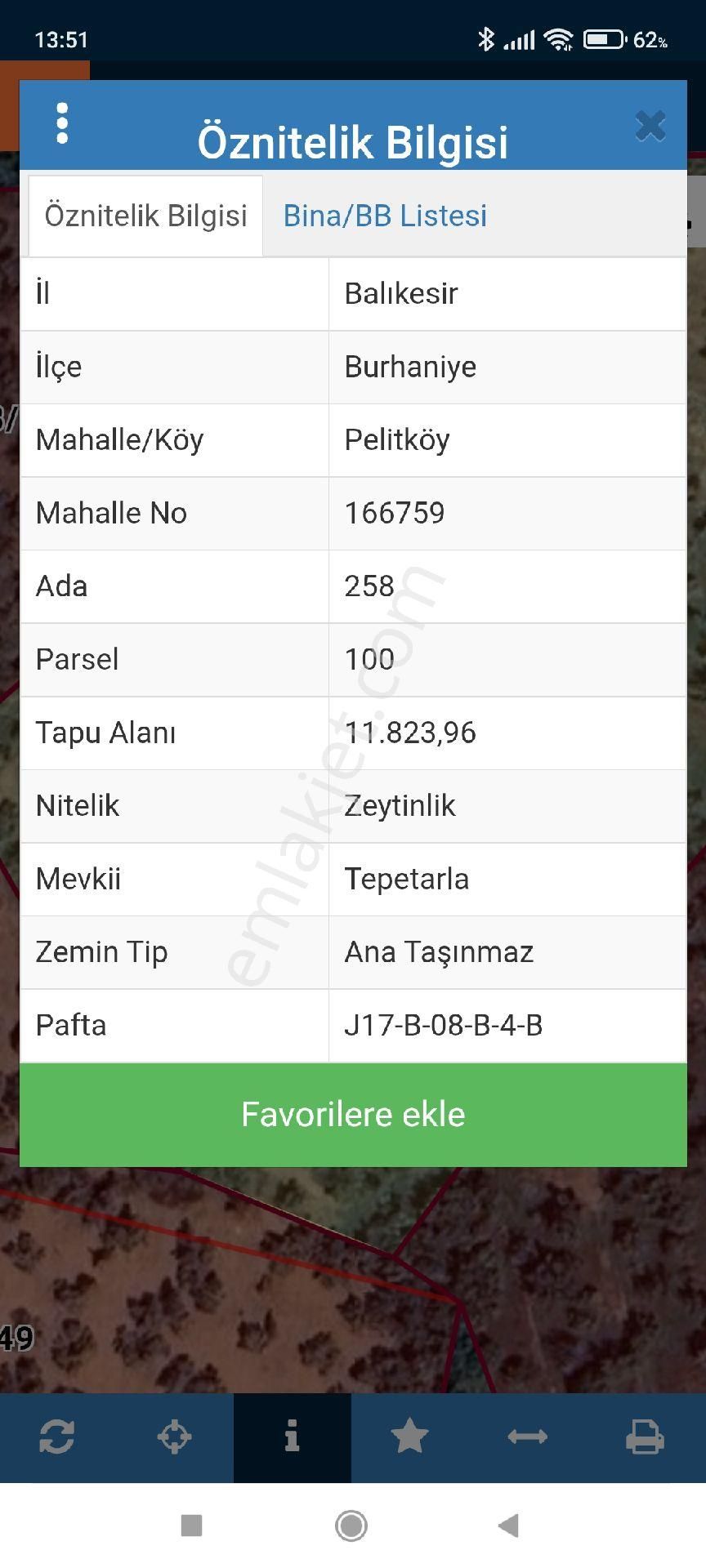 Balıkesir Burhaniye Pelitköy'de Satılık Zeytinlik