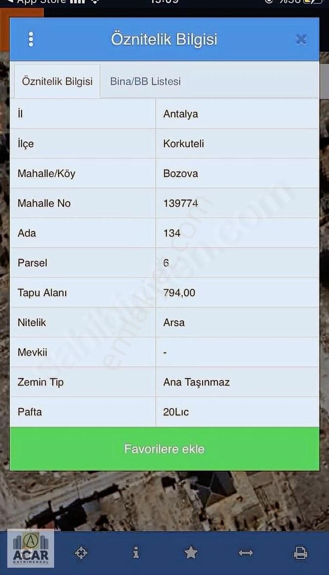 Korkuteli Bozova'da İmarlı Satılık Arsa