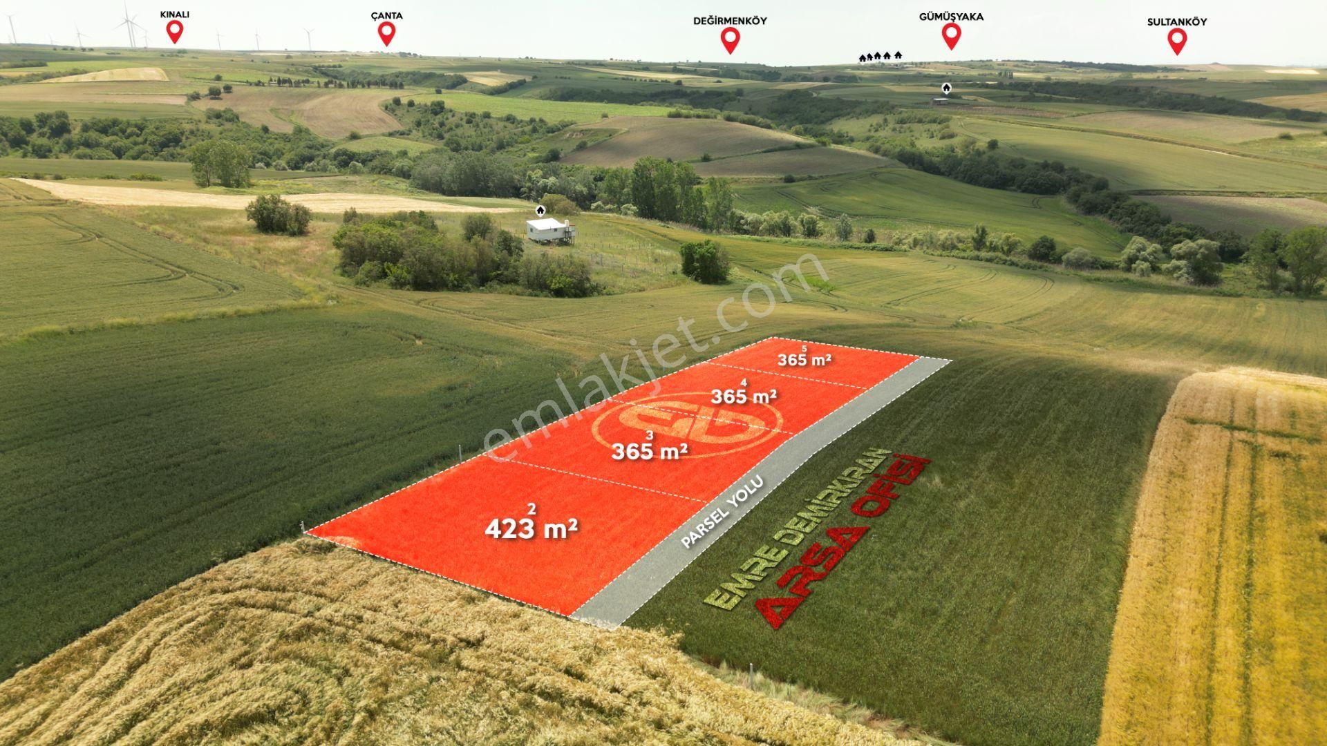 Değirmenköy'de Yerleşim Alanına Yakın 423 M² Satılık Tarla