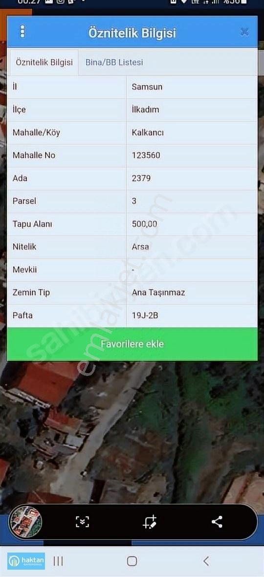 Samsun İlkadım Kalkancı'da Merkezi Konumda 500 M2 Satılık Arsa - Görsel 2