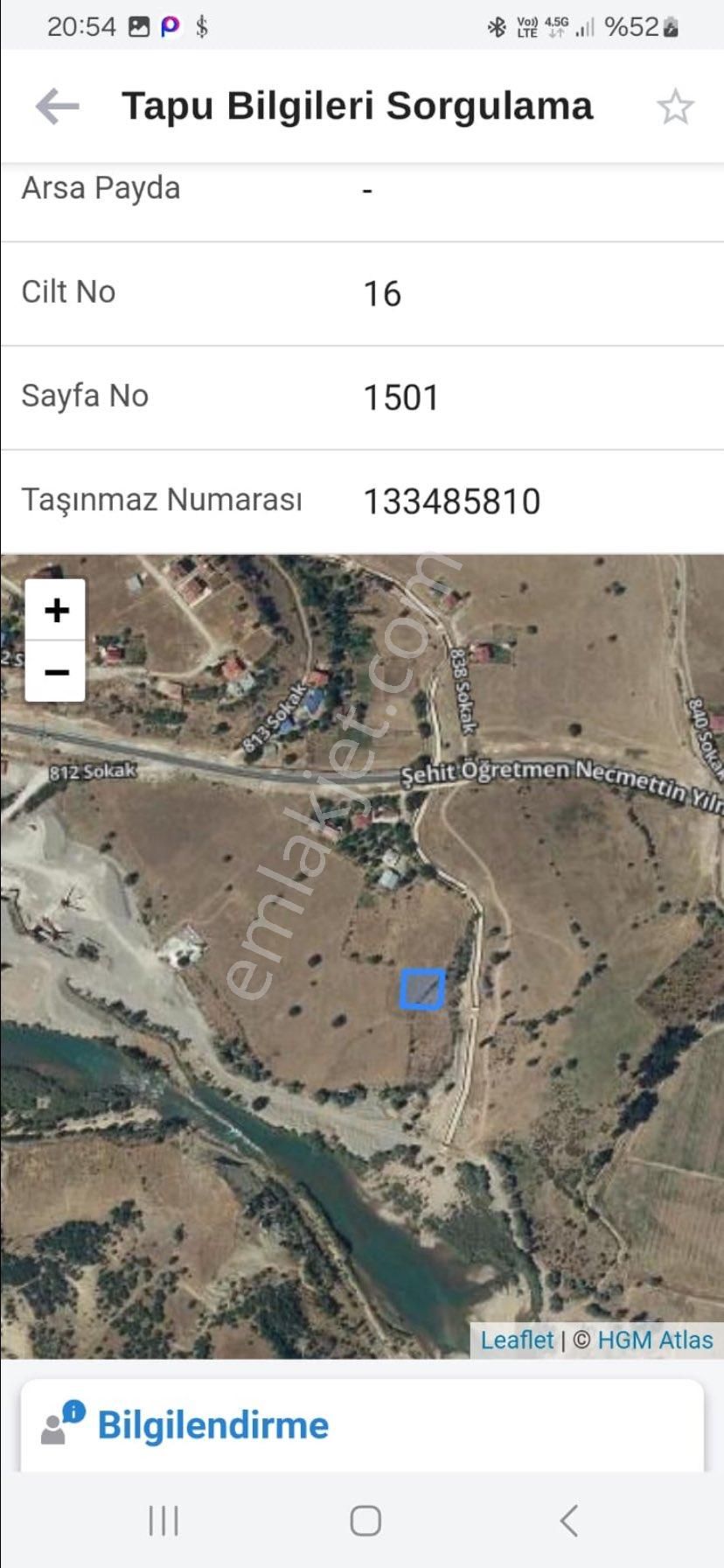 Tunceli Merkezde Yatırımlık Arsa
