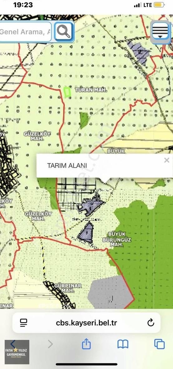 Melikgazi- Turan Da Dikilitaş Mevkinde 26.279.00 M2 Tarım Alanı
