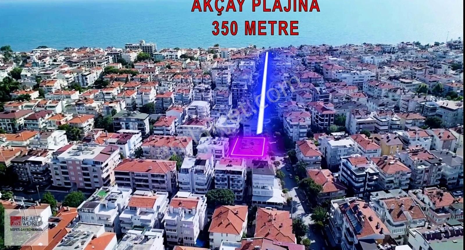 Rw Nefes'ten Akçay'da Plaja 350 M 3+1, Bakımlı Bahçeli 3+1 Daire