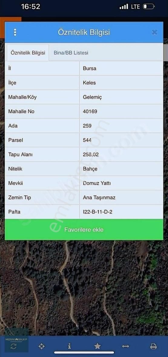 Bahçe Tapulu Kadastro Yoluna Cephe Tek Tapu Fırsat Yer