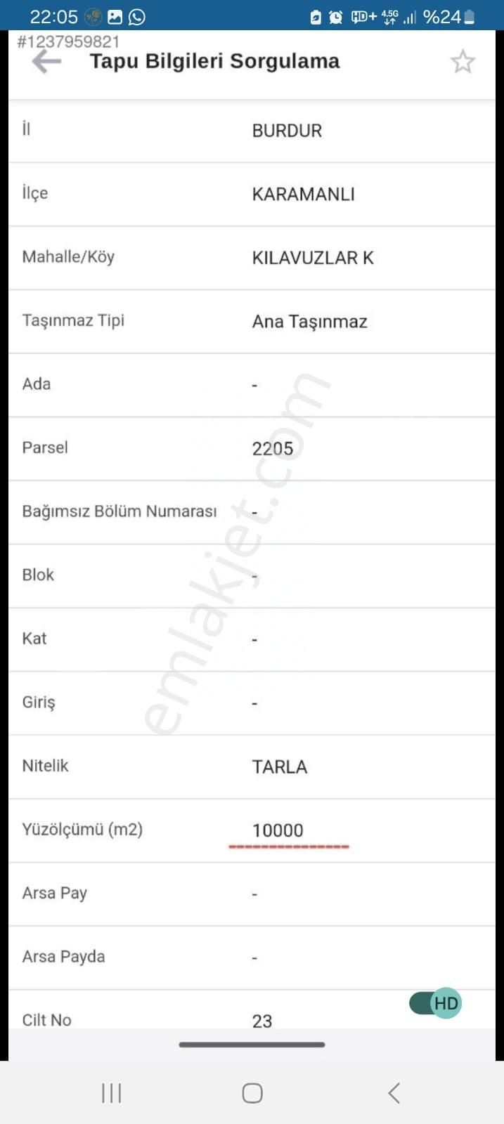 Burdur/karamanlı/kılavuzlar Mahallesi Verimli Tarla.vatan