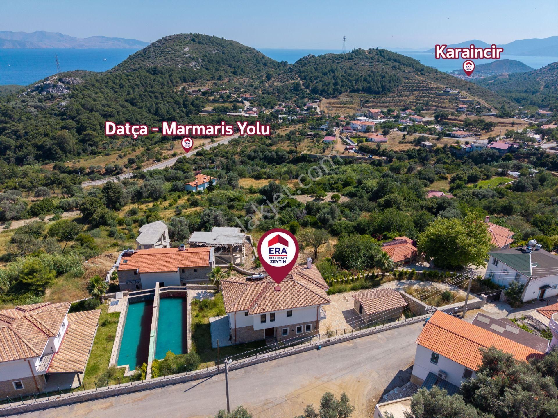 Datça Emecikte 1000m2 Arsa İçinde Deniz Manzaralı,havuzlu Villa - Görsel 34
