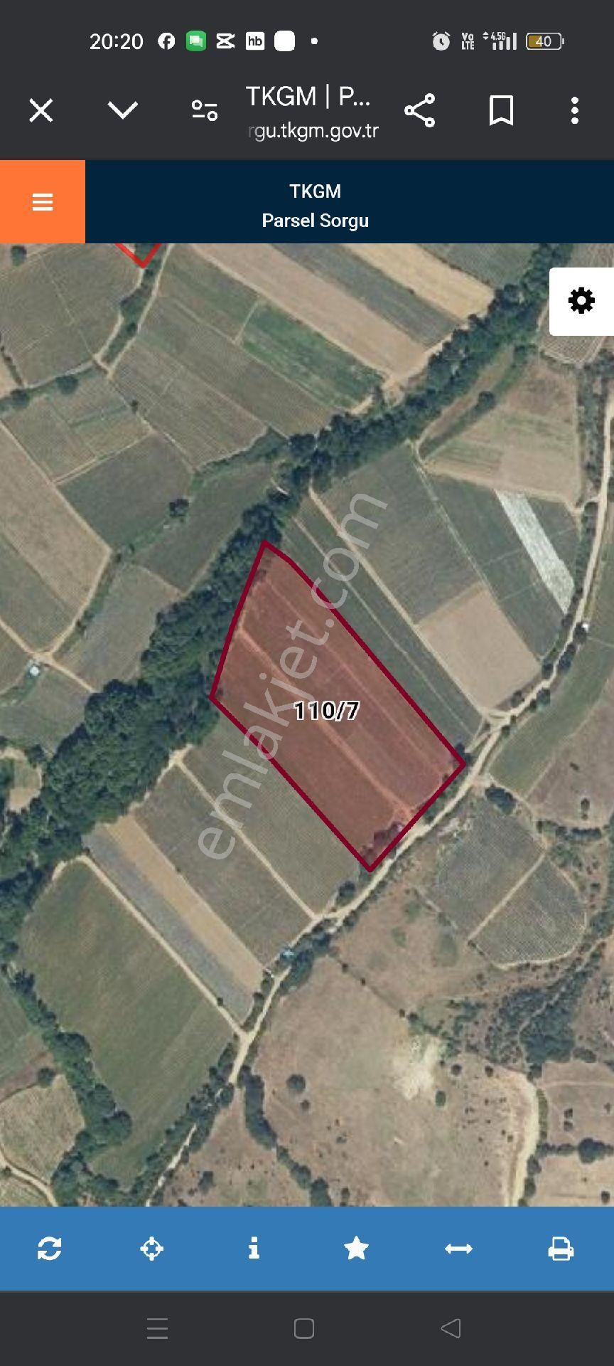 Sahibinden Kalkım Kalabakbaşı (doma) Köyü 2300m2 Dere Kenari Tarla Yolu Mevcut
