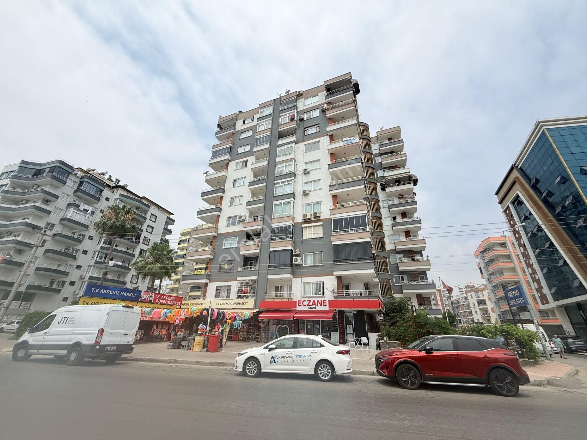 Arveden Mezitli/akdeniz Temiz,deniz Manzaralı & Cadde Üstü 3+1!