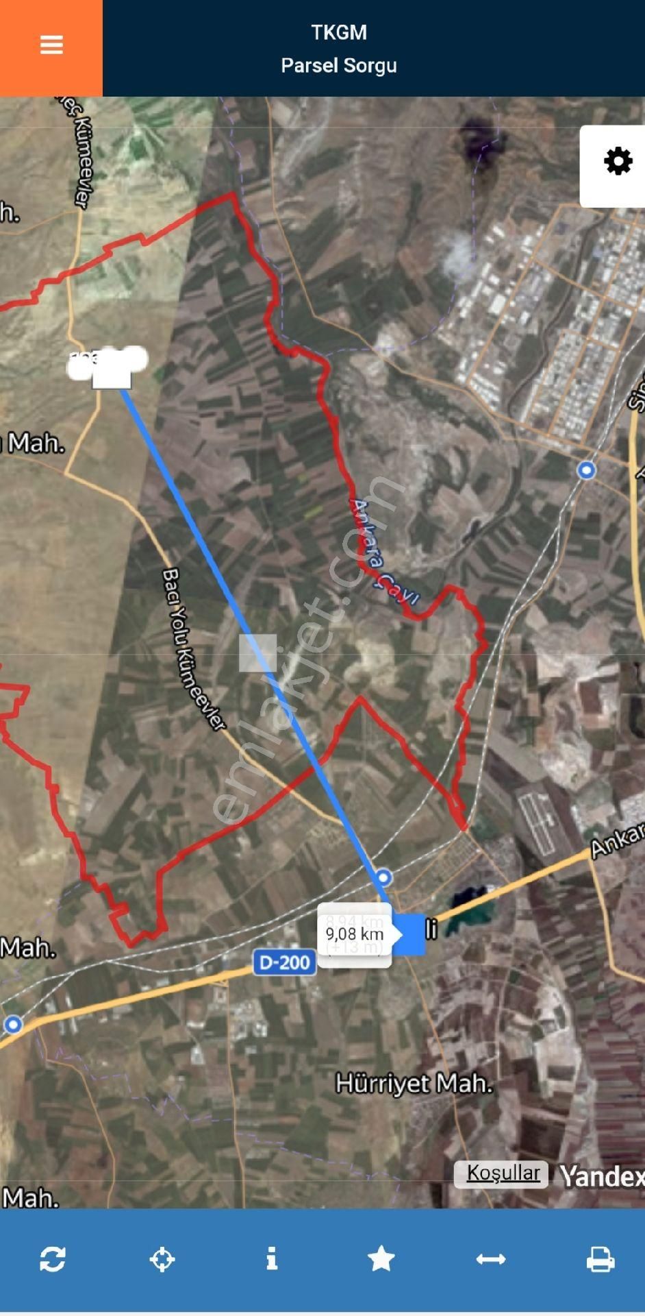 Yenikent Ve Temelli Yol Üzerinde Yatırımlık Tarla
