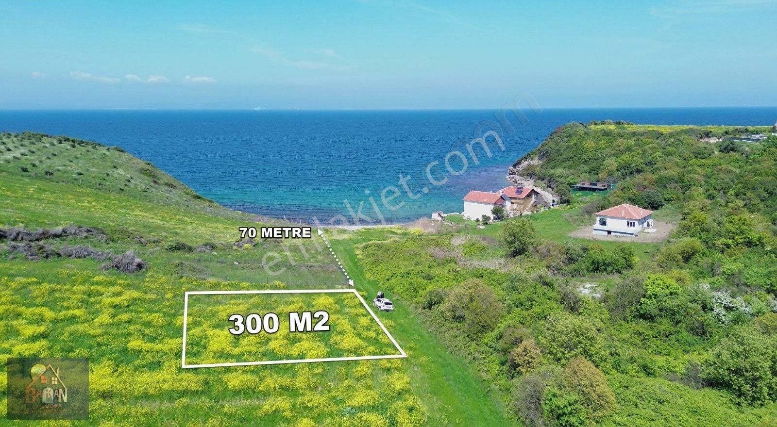 Çanakkale Lapsekide Denize 70 Metre Mesafede Müstakil Arsa - Görsel 3