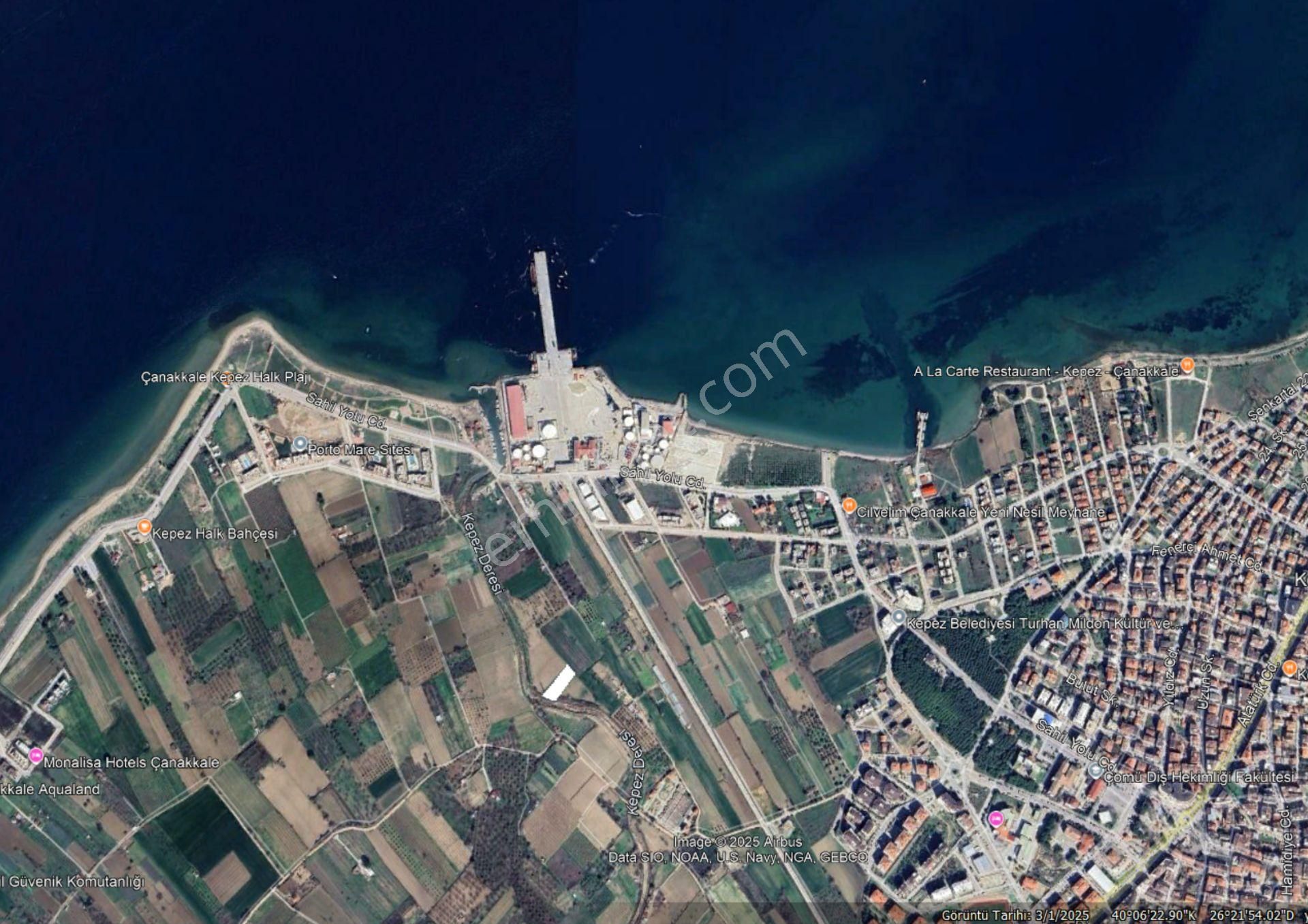 Anakkale Kepez Denize 600m Satılık Tarla