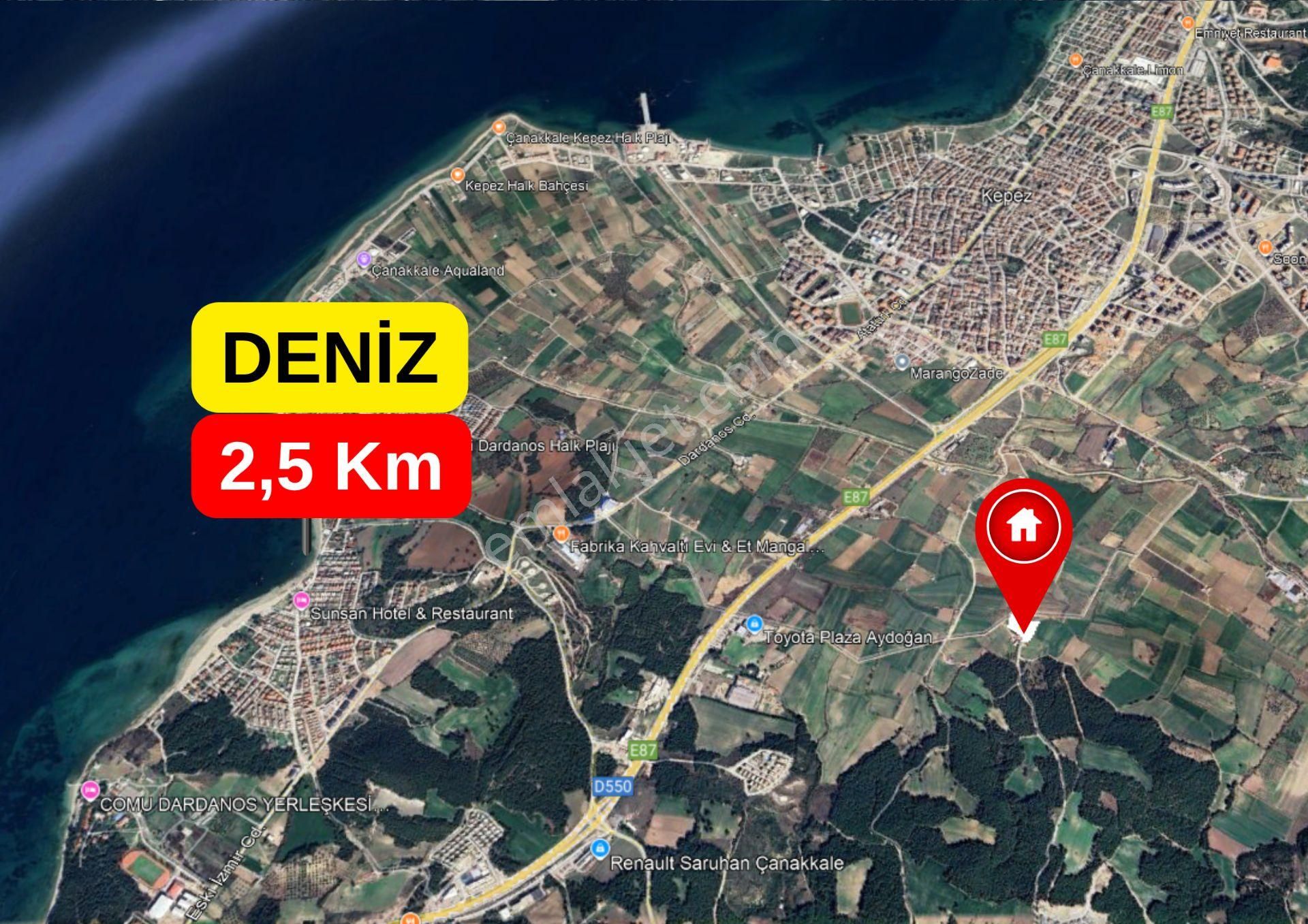 Çanakkale Çınarlı Satılık Tarla Yolu Var İzmir Yoluna 700 M. - Görsel 14