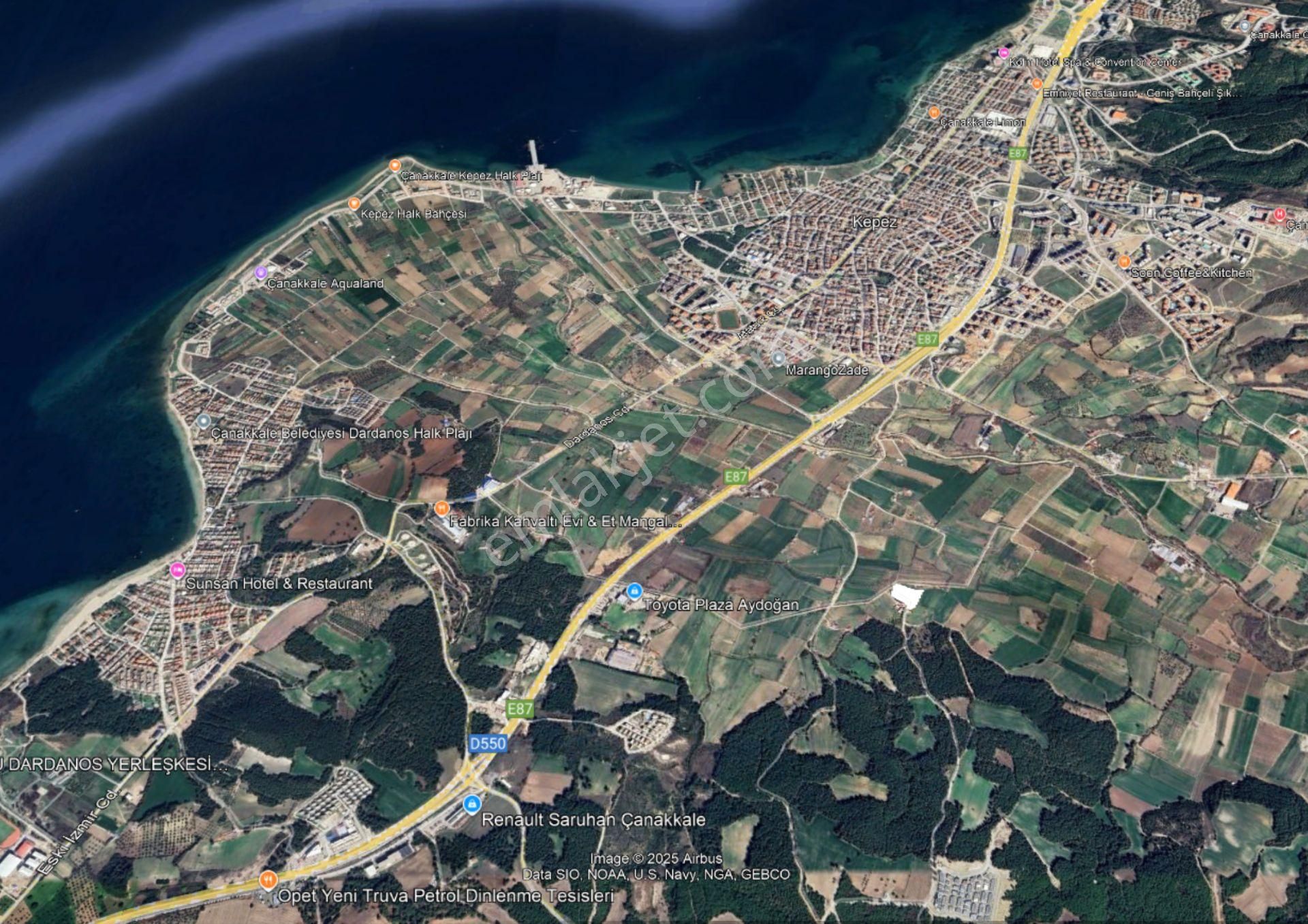 Çanakkale Çınarlı Satılık Tarla İzmir Yoluna 700 M.