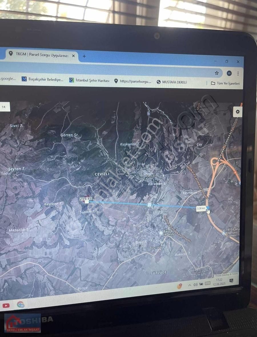 Dereliemlaktan Gelibolu Bayırkoyde 16 000 M2 Satılık Tarla