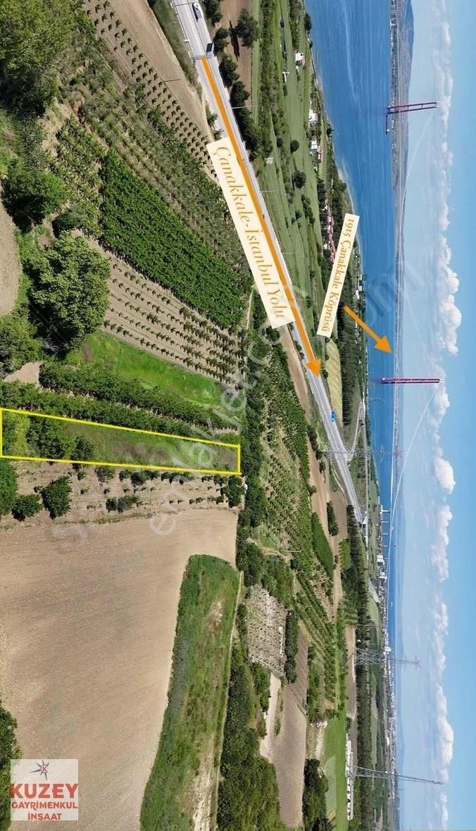 Lapseki Suluca 1.689 M2 Deniz Manzaralı Resmi Yolu Olan Arazi