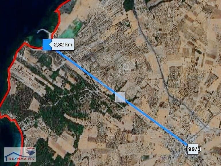 Sahile 2 Km, 840 M2 336 M2 Konut İmarlı, Bozcaada Komşusu Arsa