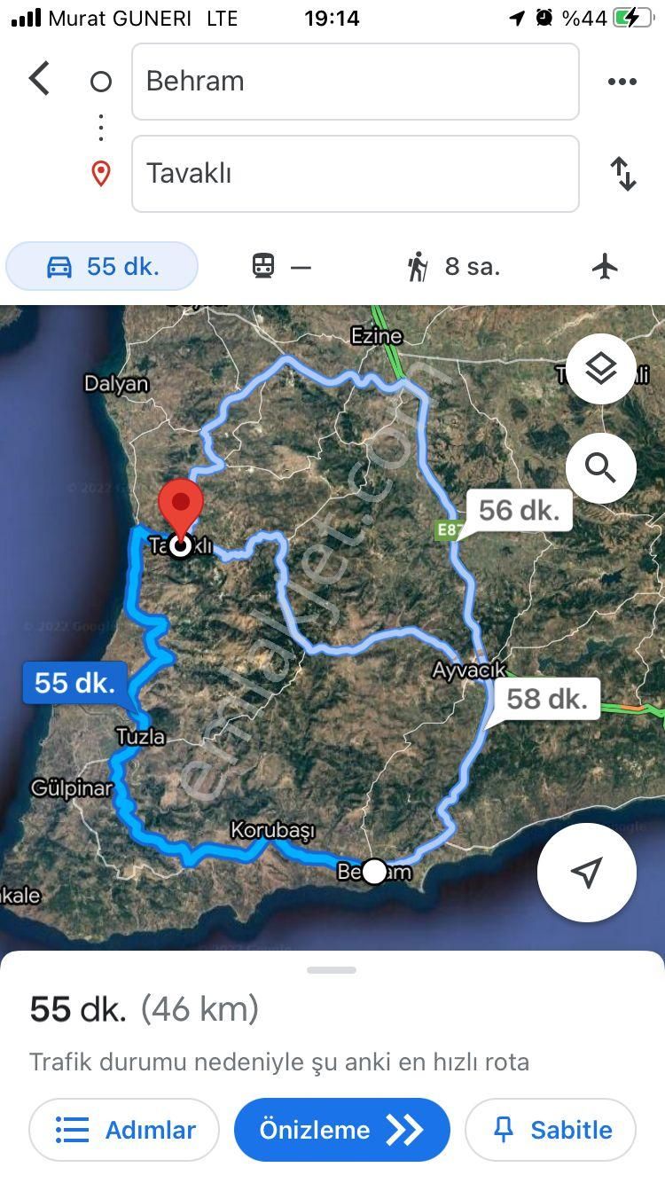 Çanakkale Ezine Tavaklı Köyü Satılık % 40 + 40 İmarlı Arsa - Görsel 29