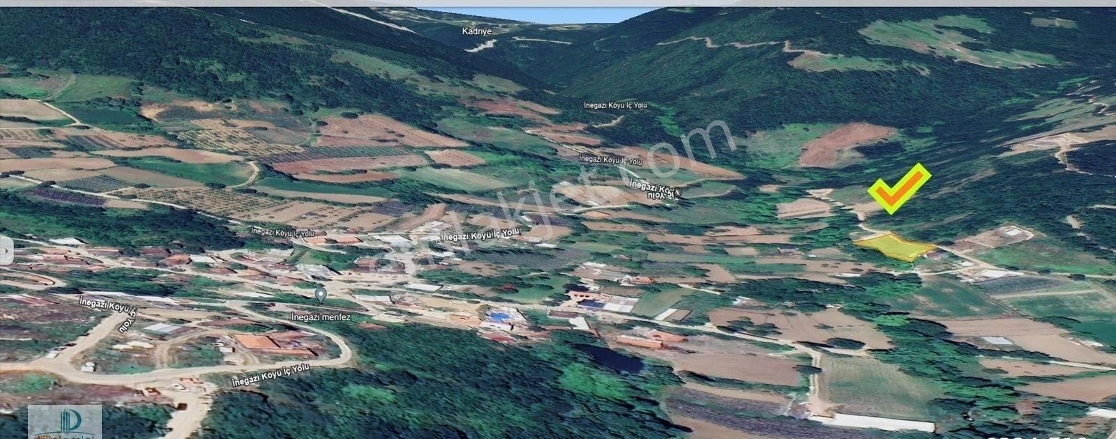 Dijitalemlak'tan Nilüfer İnegazide Köye Yakın Yola Cephe 1 Dönüm Kıymetli Tarla. - Görsel 9