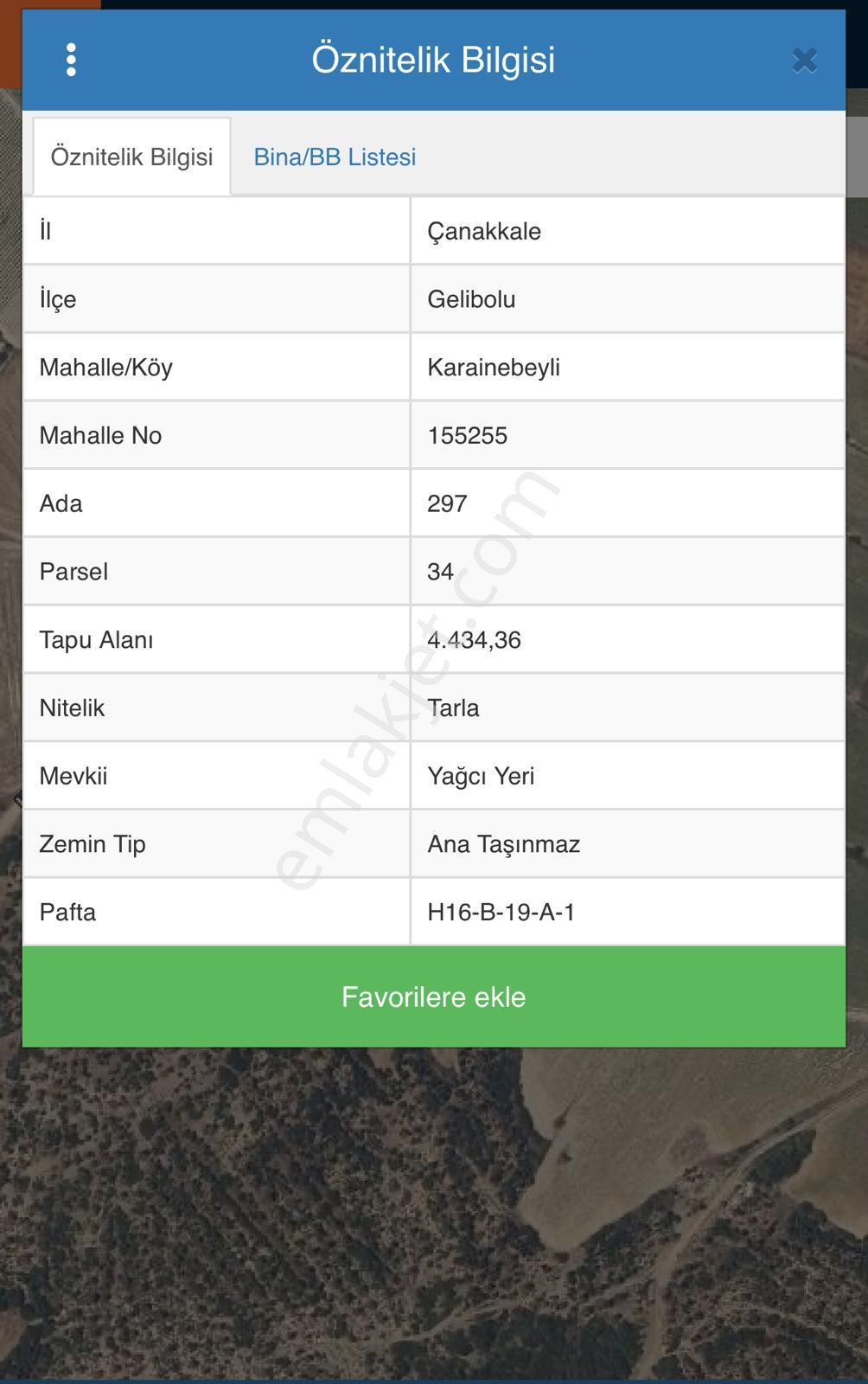 Çanakkale Gelibolu Karainebeyli Köyü Satılık Tarla - Görsel 2