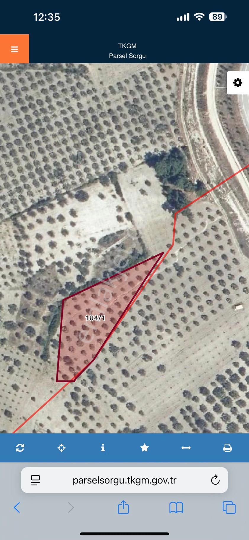 Manisa Soma Güvenler Emlaktan Yırca Mevkii 3,351 M2 Satılık Zeytinli Tarla