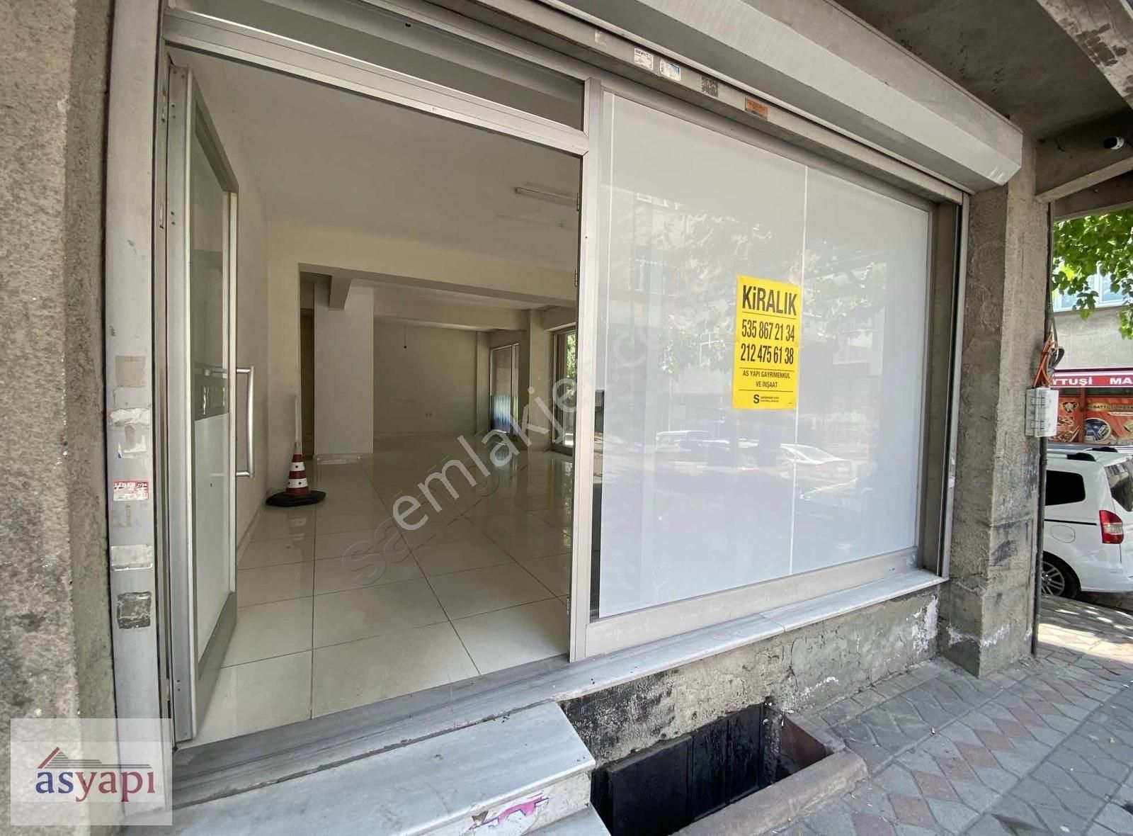 As Yapıdan Düz Ayak Dükkan 120m2 Masrafsız S Cad Dibi Köşe Başı