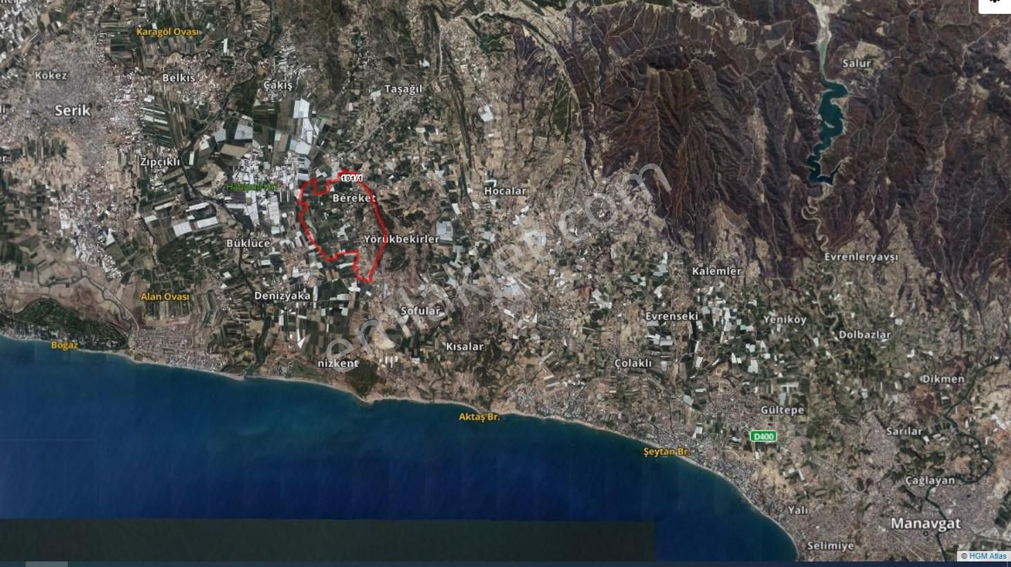 Turistik Bölgelere Komşu Manavgat Bereket Köyünde İmarlı Arsa!
