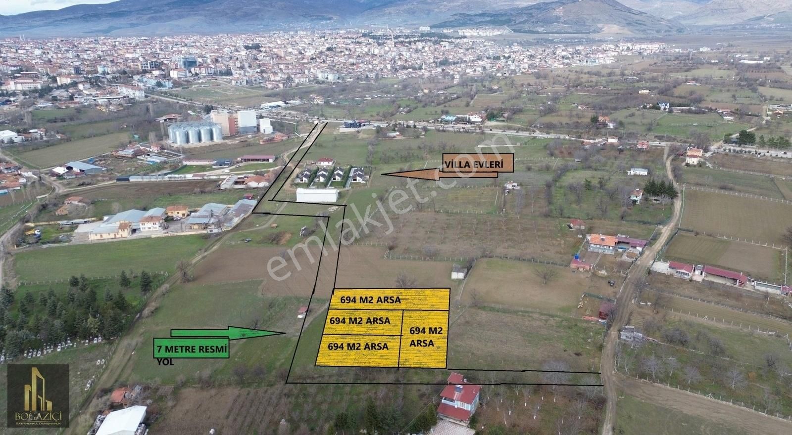 Boğaziçi Emlak'tan Kümbethatun Mahallesi Villa İçin Arsa