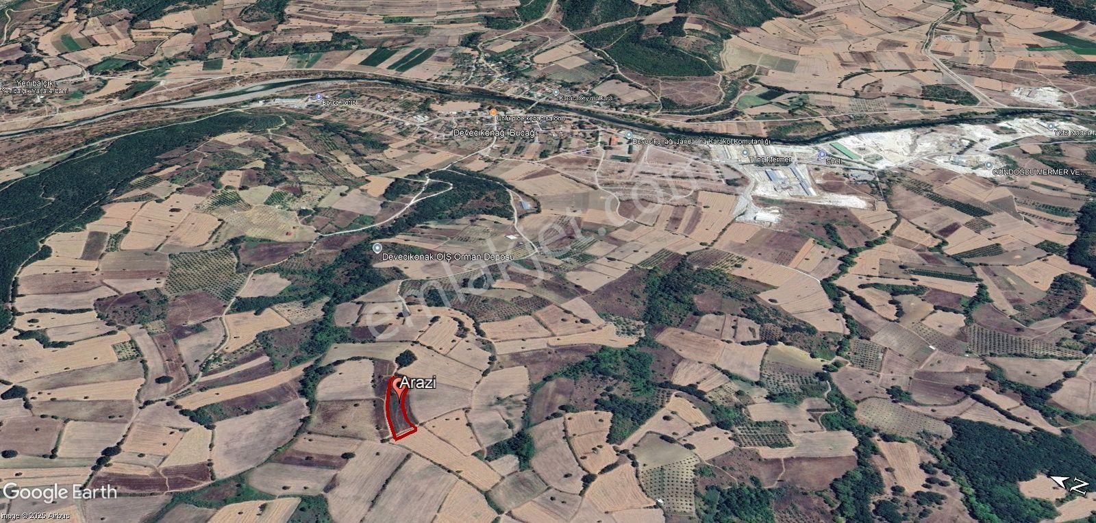 İnceoğlundan Devecikonağın'da 3750m2 Uygun Fiyatlı Satılık Tarla