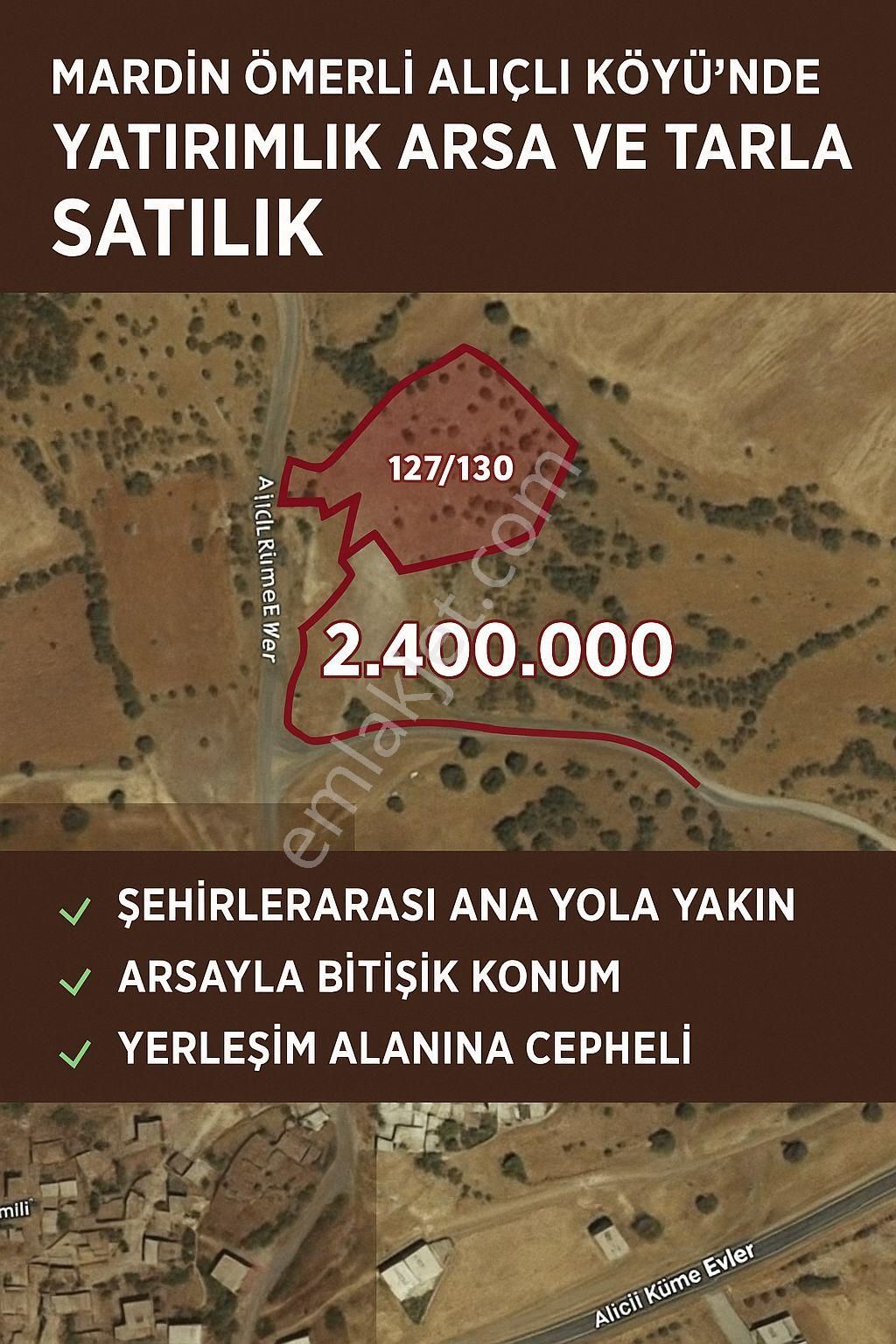 Mardin'de Büyük Fırsat ! Yüksek Getirili Yatırım Ve Tarıma Uygun Büyük Parsel Arsa&tarla