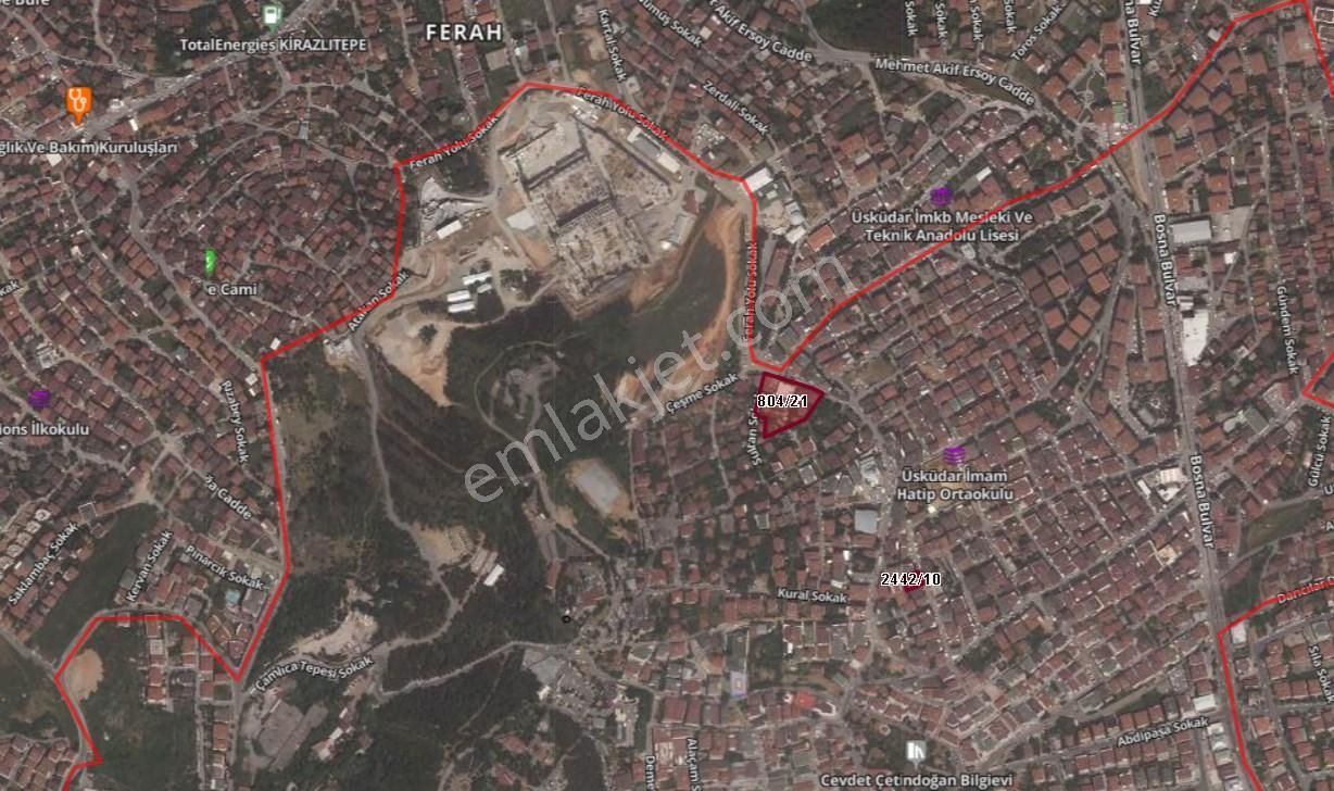 Üsküdar Çamlıca Ferah Mah 57 M2 Satılık Arsa Enta Emlak