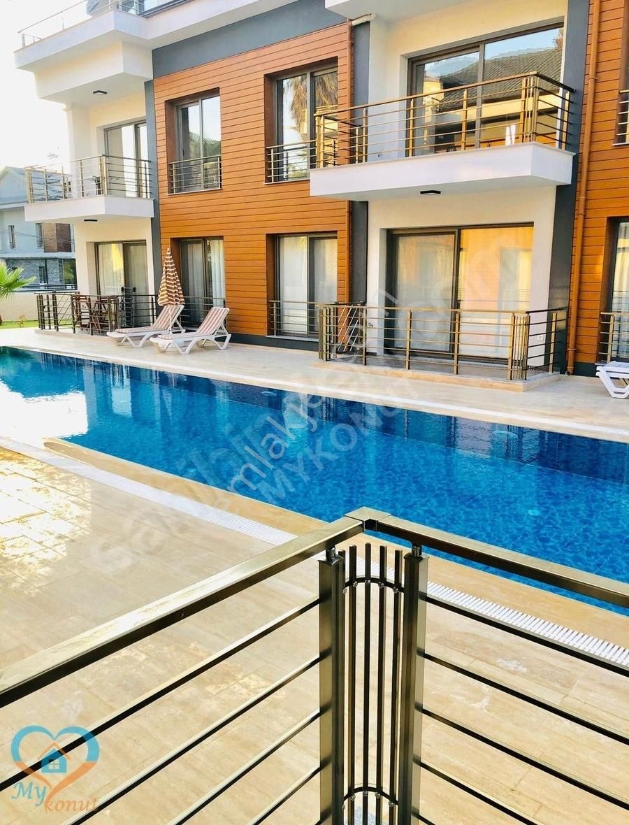 Mykonut'tan Çalış Sahile Yakın Site İçinde Kiralık 1+1 Daire