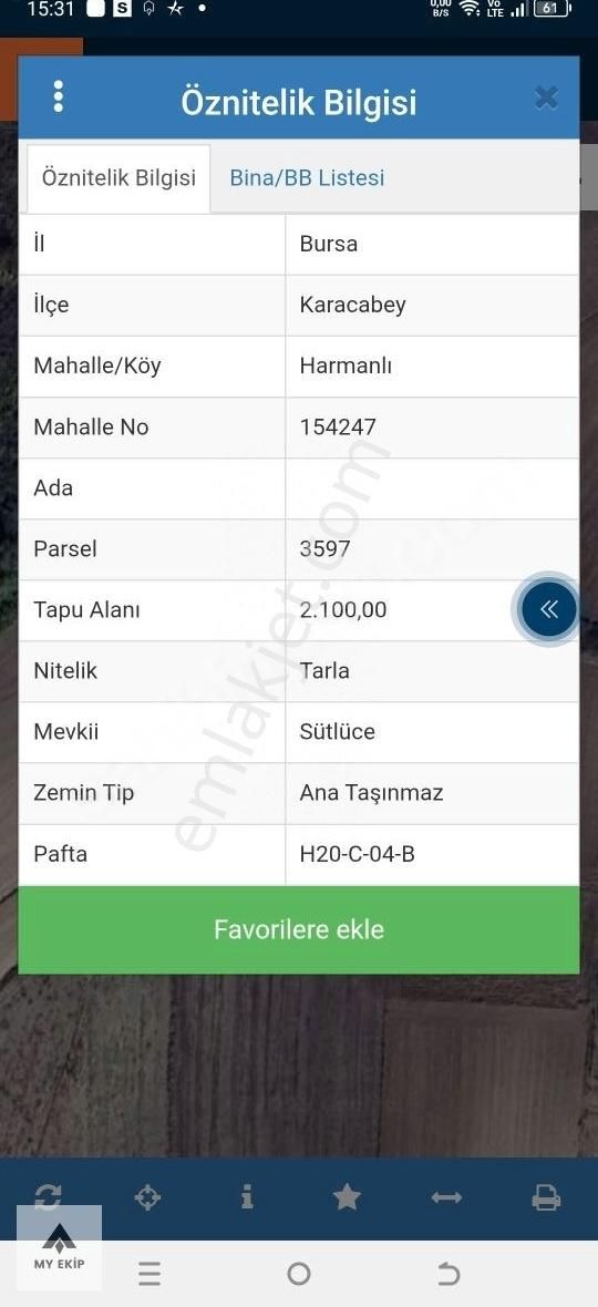 My Ekipden Bursa Karacabey Harmanlıda Tam Size Göre Bir Parsel - Görsel 7