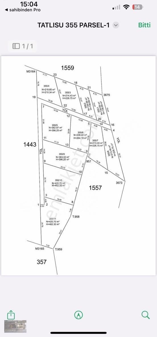 Prestijden Tatlısuda Hazır Tapulu, Manzaralı Arsa Fırsatı