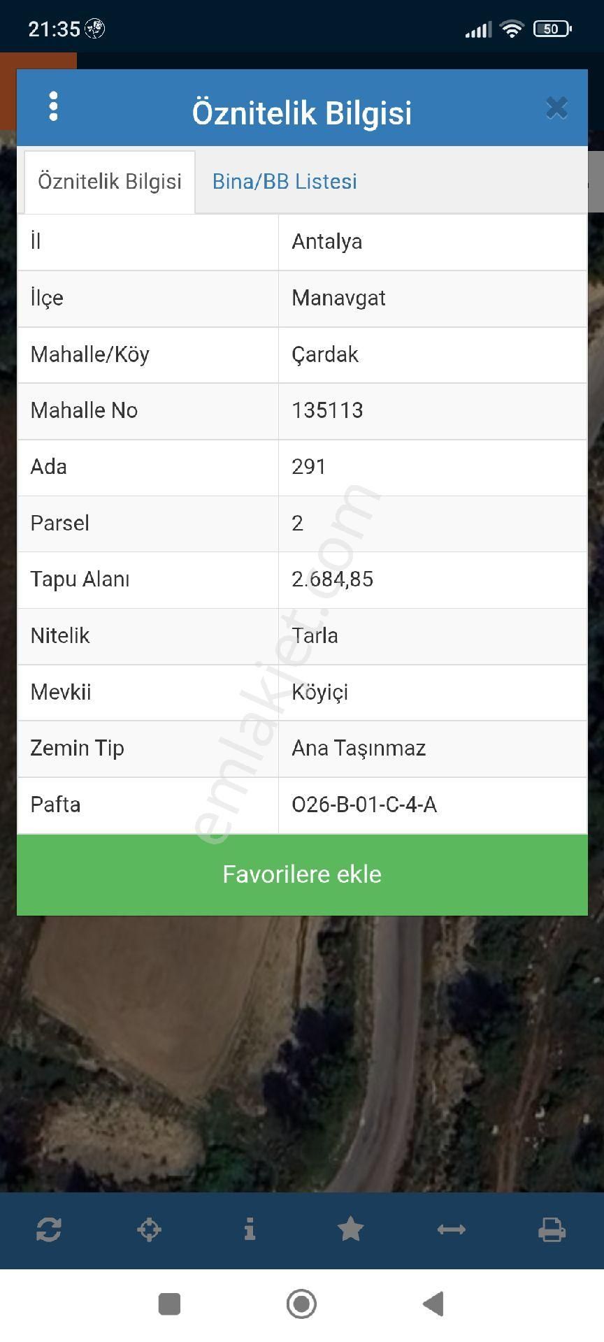 Köyiçi Asfalta 100 M Cephesi Var