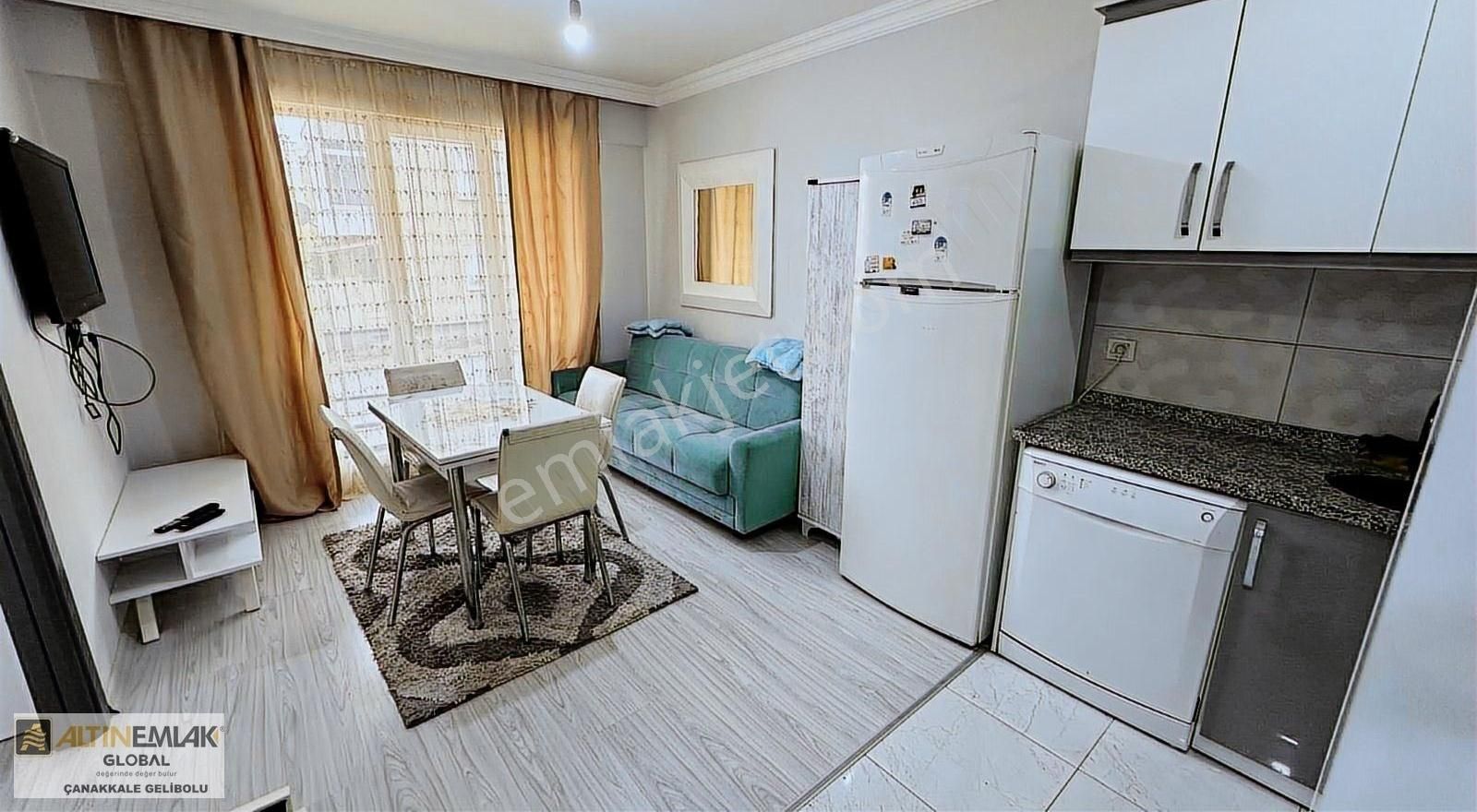 Altın Emlaktan Yenı Binada Temız Eşyalı 1+1 Kiralık Daire