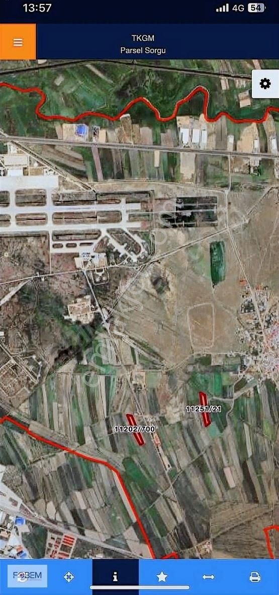 Fobem Gm'den Havaalanı Yakınında Satılık İmara Yakın Tarla