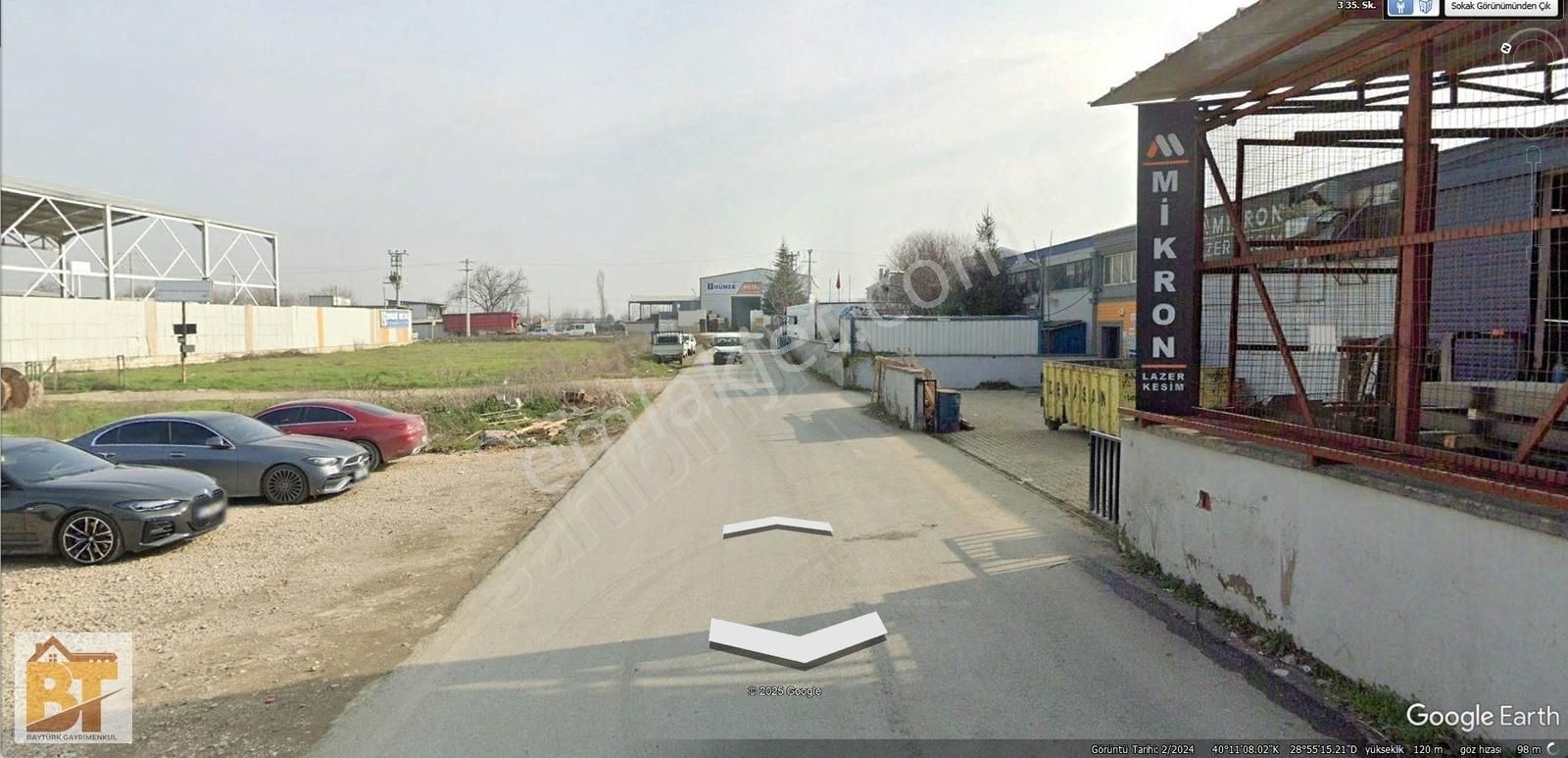 Bt'den Çalı Sanayi Bölgesinde Özel Konumda Arsa Fırsatı