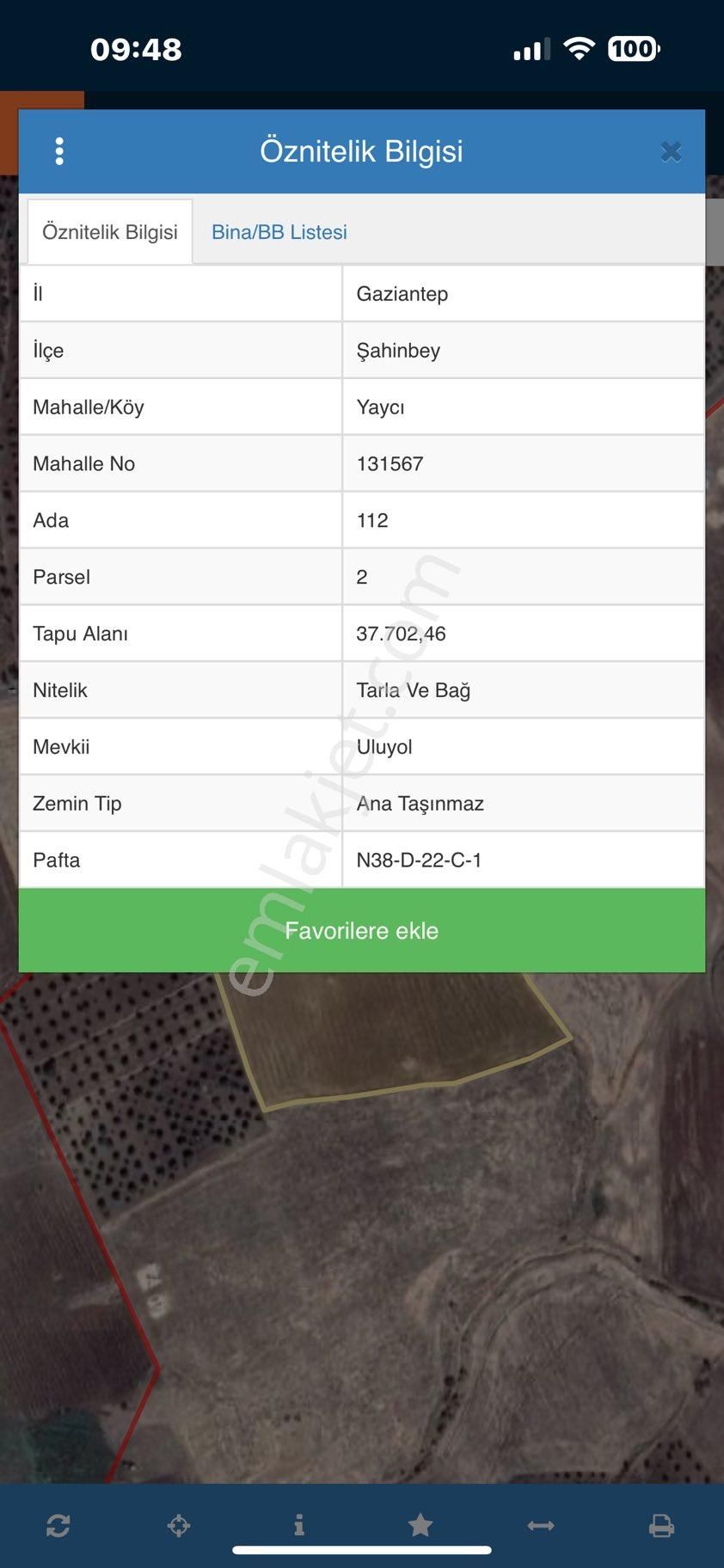 Tek Tapu 38 Dönüm Fıstıklık
