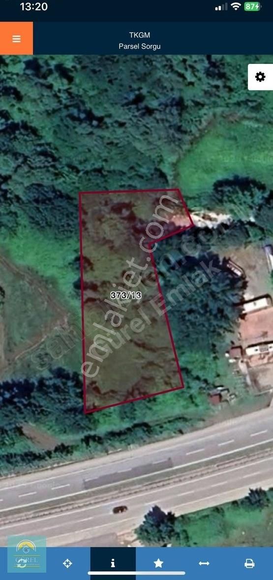 Kartepe'de D100'e Cephe 2.207,41 M2 Ticari Satılık Arsa