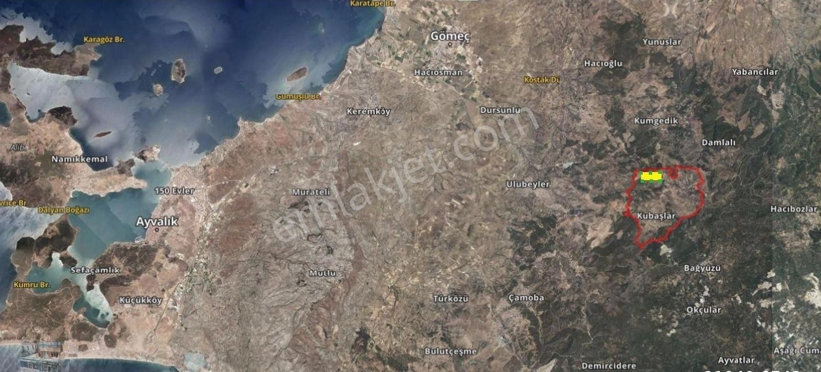 Balıkesir Gömec Kobaşlar Da Satılık 10,000 Metre Kare Bağ Evi Arsası - Görsel 23