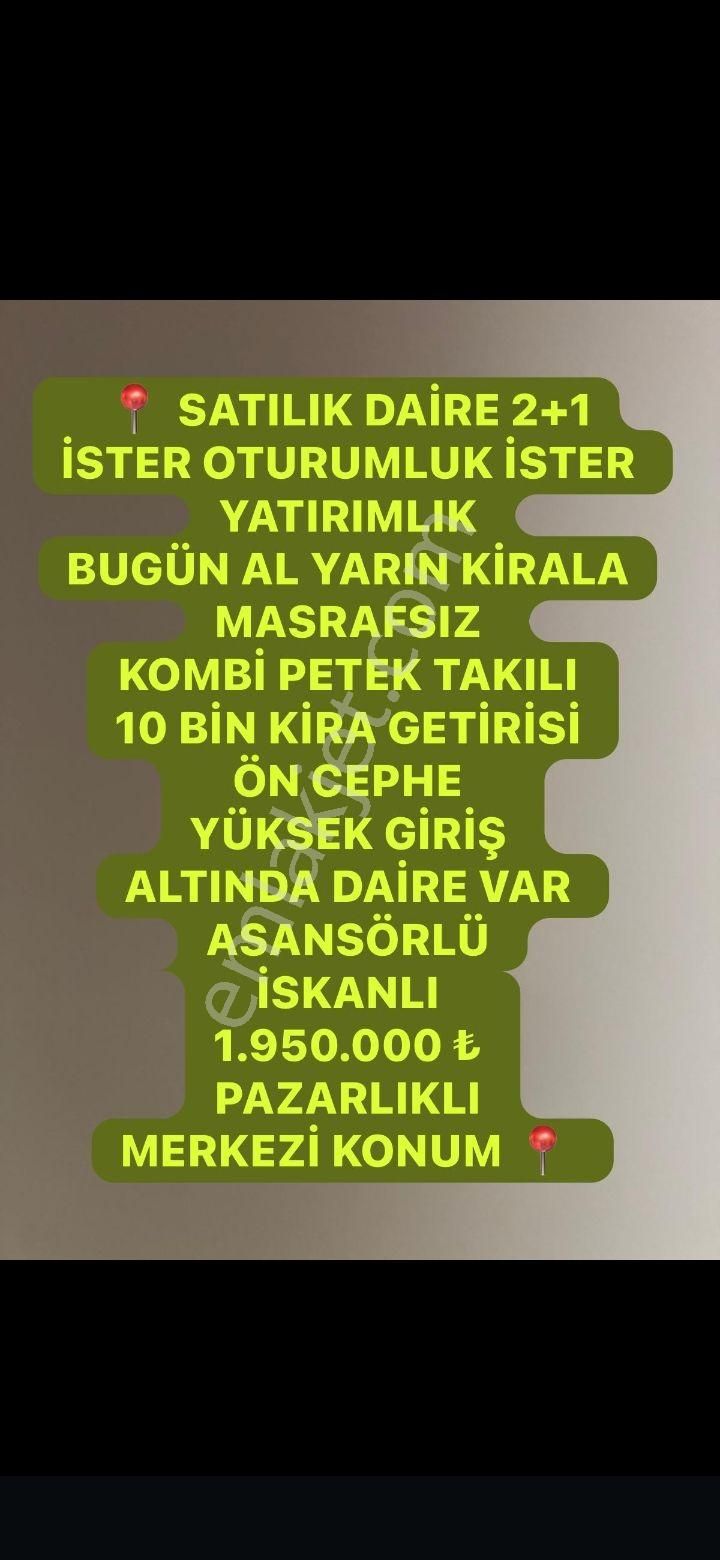 H.gazi 8.cd K.merkezi Yakın 2+1 Y.giris A.daire Var Asansörlü Kombili Ön Cephe Satılık Dairemiz