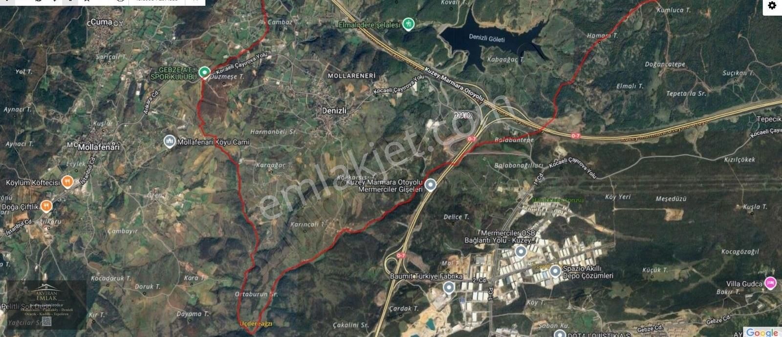 Gebze Denizlide Yatırımlık Ticari + Konut İmarlı Arsa