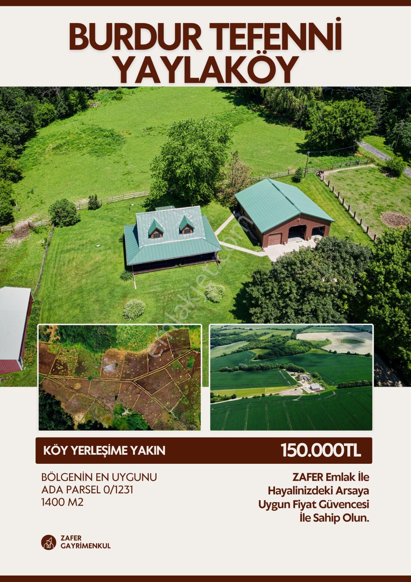 Burdur Tefenni Yaylaköyde Yerleşime Yakın Arazi Fırsatı Sizlerle.....