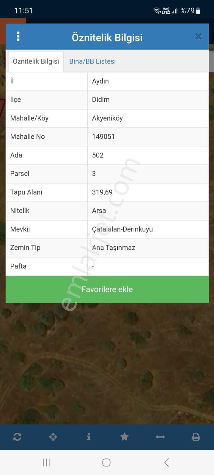 Didim Akyeniköy De Satılık Arsa